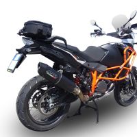 Escape compatível com Ktm LC 8 Super Adventure 1290 - S - R - T 2017-2020, Furore Evo4 Nero, Escape legal, homologado, silenciador com db killer removível e tubo de ligação específico 