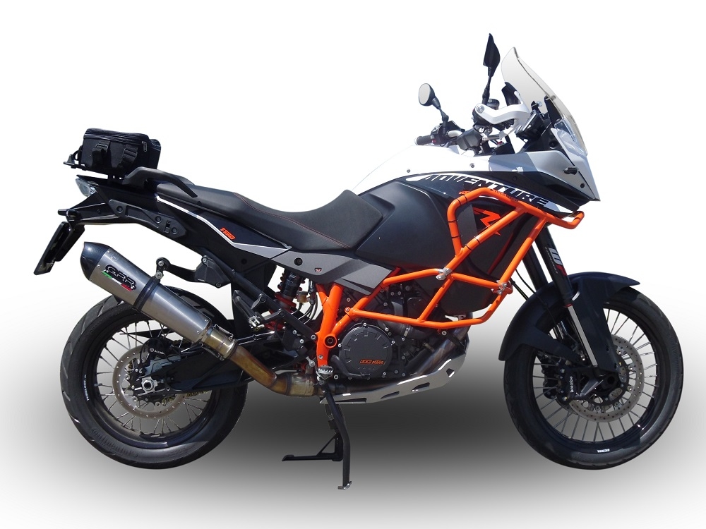 Escape compatível com Ktm Lc 8 Adventure 1090 2017-2020, GP Evo4 Titanium, Escape legal, homologado, silenciador com db killer removível e tubo de ligação específico 