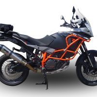 Escape compatível com Ktm Lc 8 Adventure 1090 2017-2020, GP Evo4 Titanium, Escape legal, homologado, silenciador com db killer removível e tubo de ligação específico 