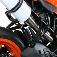 Escape compatível com Ktm Rc 125 2017-2020, Furore Evo4 Nero, Escape legal, homologado, silenciador com catalisador, db killer removível e tubo de ligação específico 