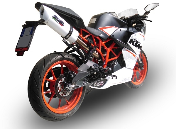 Escape compatível com Ktm Rc 390 2015-2016, Albus Ceramic, Escape legal, homologado, silenciador com db killer removível e tubo de ligação específico 