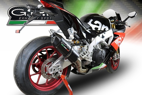 Escape compatível com Aprilia Rsv4 1100 Racing Factory 2019-2020, Furore Nero, Sistema racing Silencioso com tubo de ligação 