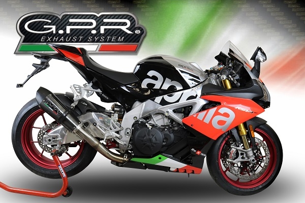 Escape compatível com Aprilia Rsv4 1100 Racing Factory 2021-2024, GP Evo4 Poppy, Escape legal, homologado, silenciador com catalisador, db killer removível e tubo de ligação específico 