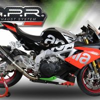 Escape compatível com Aprilia Rsv4 1100 Racing Factory 2019-2020, GP Evo4 Poppy, Escape legal, homologado, silenciador com catalisador, db killer removível e tubo de ligação específico 