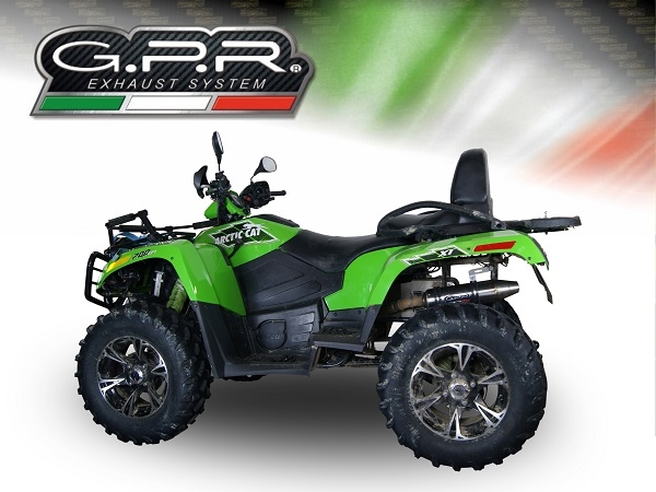 Escape compatível com Artic Cat Trv 700 2008-2011, Deeptone Atv, Escape legal, homologado, silenciador com db killer removível 