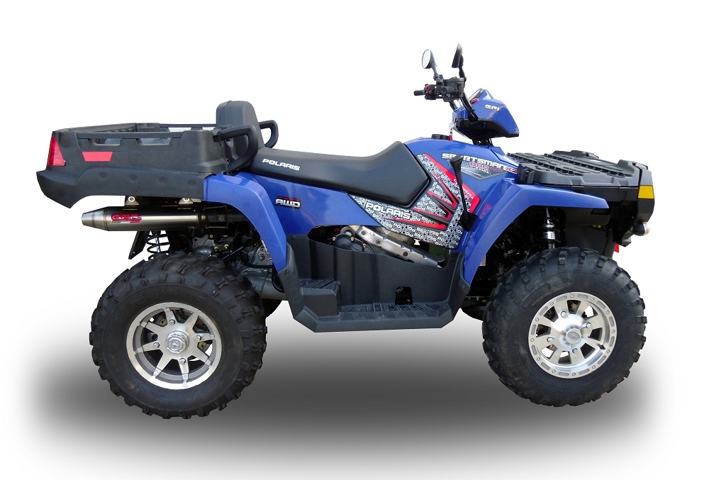 Escape compatível com Polaris Sportsman 800 X2 2007-2010 2007-2010, Deeptone Atv, Escape legal, homologado, silenciador com db killer removível 