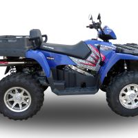 Escape compatível com Polaris Sportsman 800 X2 2007-2010 2007-2010, Deeptone Atv, Escape legal, homologado, silenciador com db killer removível 