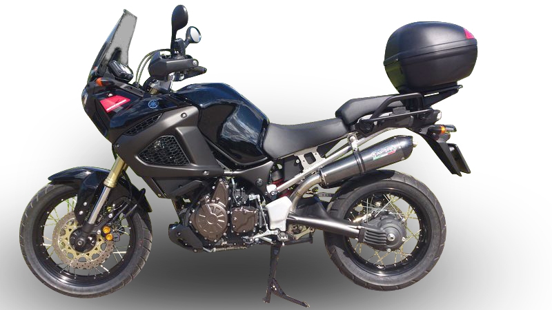 Escape compatível com Yamaha Xt 1200 Z Supertenere 2017-2020, GP Evo4 Poppy, Escape legal, homologado, silenciador com db killer removível e tubo de ligação específico 