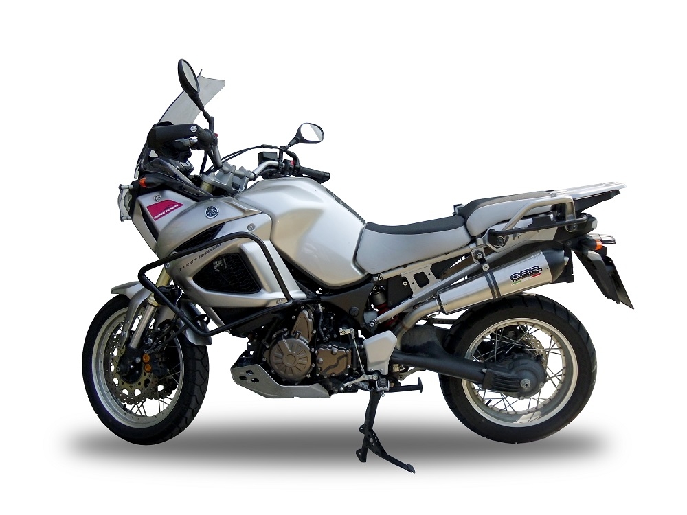 Escape compatível com Yamaha Xt 1200 Z Supertenere 2010-2016, Gpe Ann. titanium, Escape legal, homologado, silenciador com db killer removível e tubo de ligação específico 