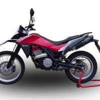 Escape compatível com Husqvarna TERRA - STRADA TR 650 2013-2015, Furore Poppy, Sistema homologado com catalisador linha completa, silencioso mais coletor 