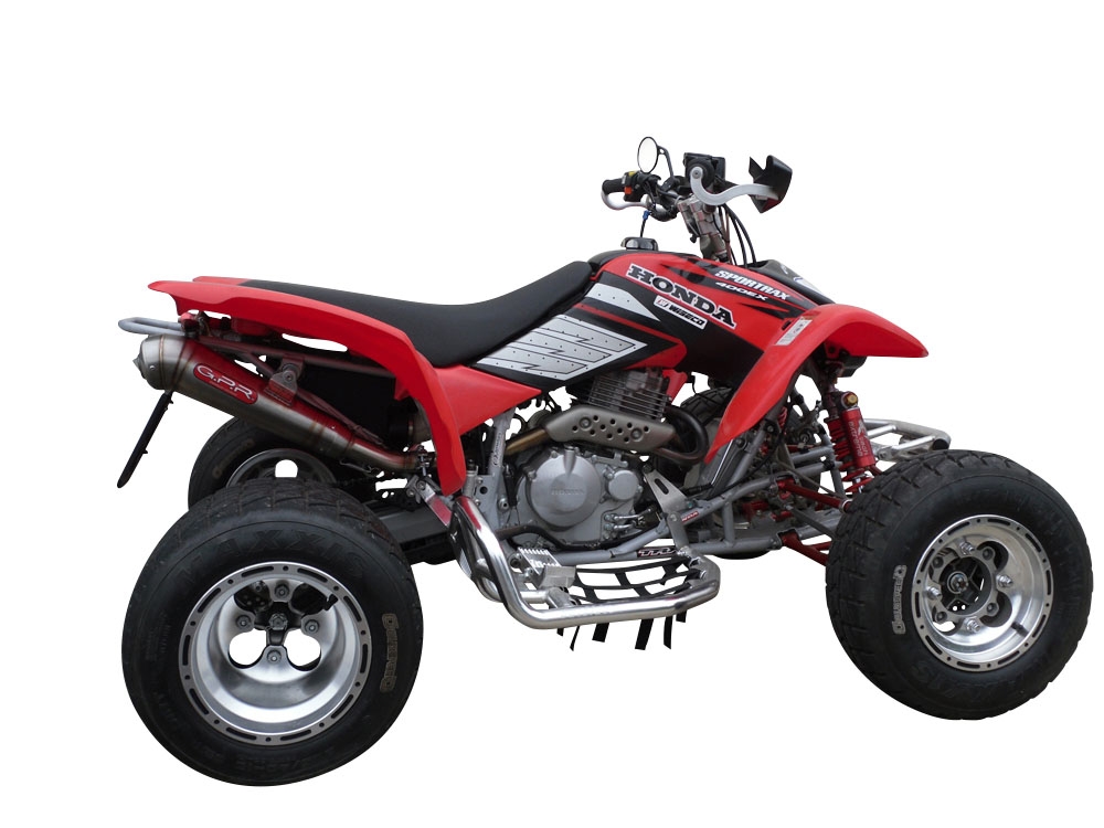 Escape compatível com Honda Trx 400 Sportrax EX 1999-2014, Powercone Evo, Escape legal, homologado, silenciador com db killer removível e tubo de ligação específico 