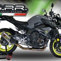 Escape compatível com Yamaha Mt-10 2016-2024, Decatalizzatore, Sistema racing Sistema de tubo para eliminar o catalisador 