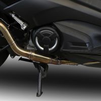 Escape compatível com Yamaha T-Max 530 2017-2021, GP Evo4 Poppy, Sistema homologado com catalisador linha completa, silencioso mais coletor 