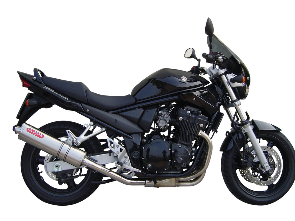 Escape compatível com Suzuki Gsf 650 Bandit - S 2005-2006, Trioval, Escape legal, homologado, silenciador com db killer removível e tubo de ligação específico 