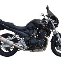 Escape compatível com Suzuki Gsx750F 1998-2004, Trioval, Escape legal, homologado, silenciador com db killer removível e tubo de ligação específico 