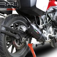 Escape compatível com Benelli Trk 502 2021-2024, Furore Evo4 Nero, Escape legal, aprovado, com db killer removível, tubo de conexão e conversor catalítico 