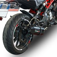 Escape compatível com Benelli Bn 302 S 2017-2024, Furore Evo4 Nero, Escape legal, homologado, silenciador com db killer removível e tubo de ligação específico 