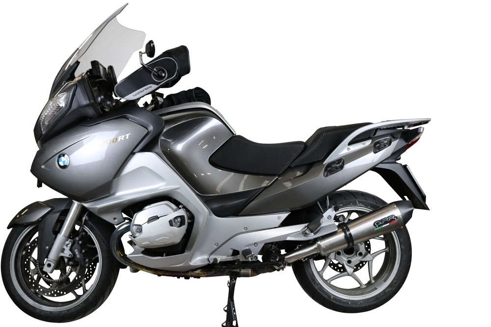 Escape compatível com Bmw R 1200 Rt 2009-2013, Gpe Ann. titanium, Escape legal, homologado, silenciador com db killer removível e tubo de ligação específico 