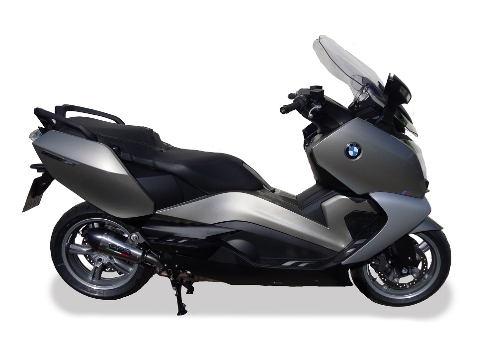 Escape compatível com Bmw C 650 Gt 2012-2015, Gpe Ann. titanium, Escape legal, homologado, silenciador com db killer removível e tubo de ligação específico 