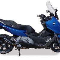 Escape compatível com Bmw C 600 Sport 2012-2016, Gpe Ann. Poppy, Escape legal, homologado, silenciador com db killer removível e tubo de ligação específico 