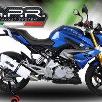 Escape compatível com Bmw G 310 R 2022-2024, Albus Evo4, Sistema homologado com catalisador linha completa, silencioso mais coletor 