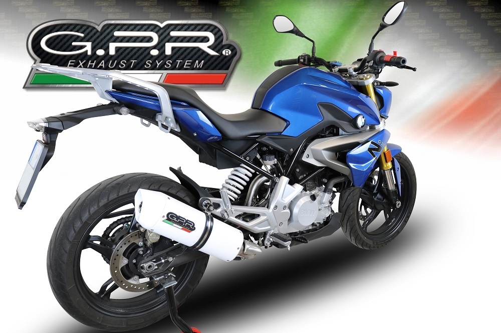 Escape compatível com Bmw G 310 R 2022-2024, Albus Evo4, Sistema homologado com catalisador linha completa, silencioso mais coletor 