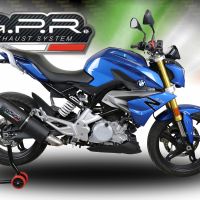 Escape compatível com Bmw G 310 R 2017-2021, Furore Evo4 Nero, Sistema homologado com catalisador linha completa, silencioso mais coletor 