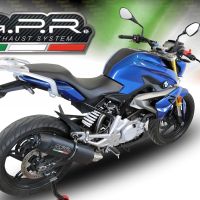 Escape compatível com Bmw G 310 R 2017-2021, Furore Evo4 Nero, Sistema homologado com catalisador linha completa, silencioso mais coletor 