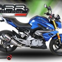 Escape compatível com Bmw G 310 R 2017-2021, GP Evo4 Titanium, Sistema homologado com catalisador linha completa, silencioso mais coletor 