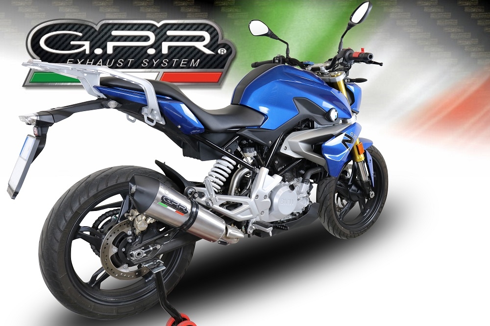 Escape compatível com Bmw G 310 R 2022-2024, GP Evo4 Titanium, Sistema homologado com catalisador linha completa, silencioso mais coletor 