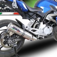 Escape compatível com Bmw G 310 R 2022-2024, M3 Titanium Natural, Sistema homologado com catalisador linha completa, silencioso mais coletor 