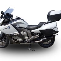 Escape compatível com Bmw K 1600 Gt 2017-2021, Furore Evo4 Nero, Par de silenciosos de escape homologadas, com db killer removível e tubos de ligação específicos 