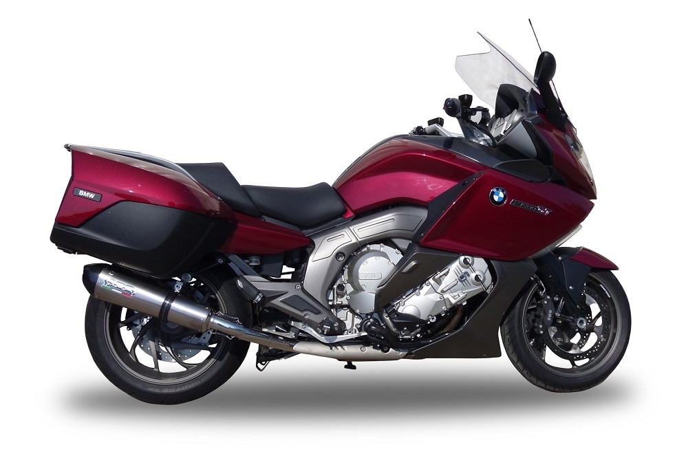 Escape compatível com Bmw K 1600 Gt 2022-2025, GP Evo4 Titanium, Par de silenciosos de escape homologadas, com db killer removível e tubos de ligação específicos 