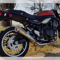 Escape compatível com Tuning TUNING 1980-2021, Ghisa , Silenciador racing universal sem tubo de ligação Transformação Cafe Racer 