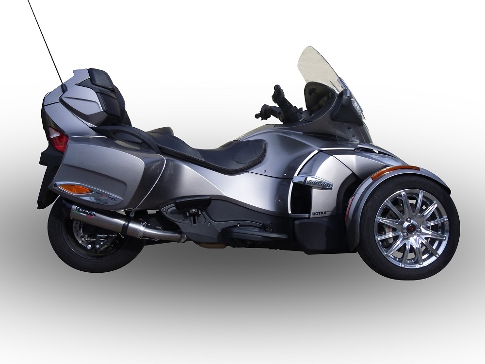 Escape compatível com Can Am Spyder 1000 Rs -RSs 2013-2016, Gpe Ann. titanium, Escape legal, homologado, silenciador com catalisador, db killer removível e tubo de ligação específico 