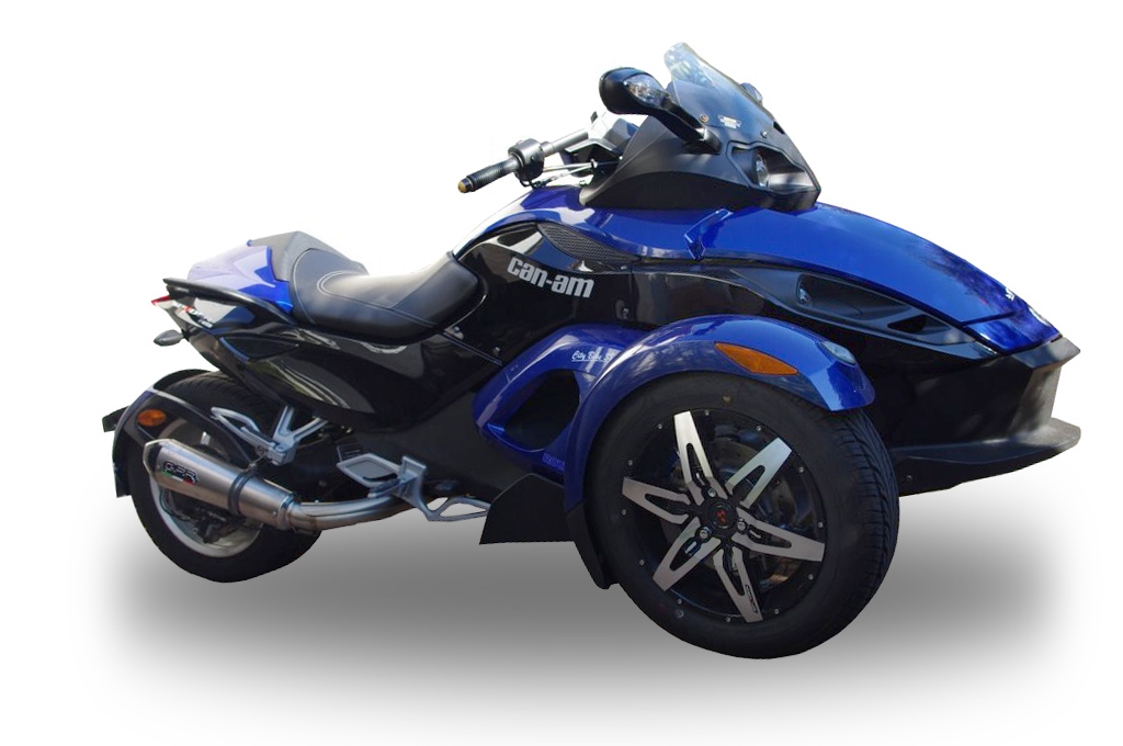 Escape compatível com Can Am Spyder 1000 i.e. Rs 2008-2012, Gpe Ann. titanium, Escape legal, homologado, silenciador com db killer removível e tubo de ligação específico 