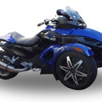 Escape compatível com Can Am Spyder 1000 Gs 2007-2009, Gpe Ann. titanium, Escape legal, homologado, silenciador com db killer removível e tubo de ligação específico 