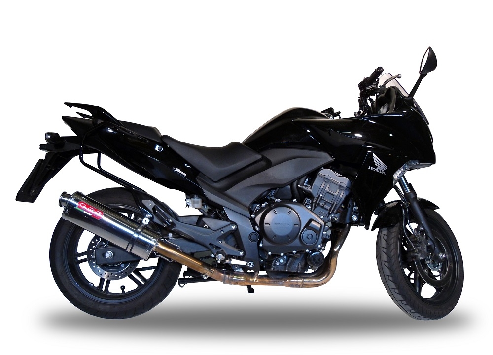 Escape compatível com Honda Cbf 1000 - ST 2010-2016, Trioval, Escape legal, homologado, silenciador com db killer removível e tubo de ligação específico 