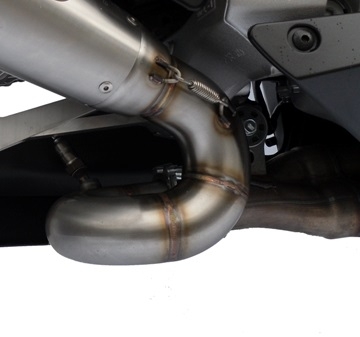 Escape compatível com Honda Cbr 1000 Rr 2008-2011, M3 Titanium Natural, Sistema racing Silencioso com tubo de ligação 