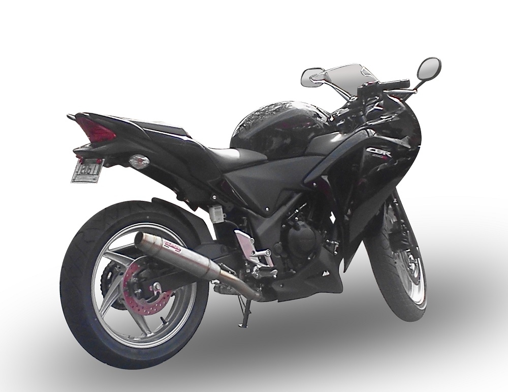 Escape compatível com Honda Cbr 250 R 2010-2014, Deeptone Inox, Escape legal, homologado, silenciador com db killer removível e tubo de ligação específico 