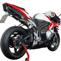 Escape compatível com Honda Cbr 600 Rr 2005-2006, Tiburon Poppy, Escape legal, homologado, silenciador com db killer removível e tubo de ligação específico 