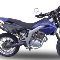 Escape compatível com Derbi Senda Drd 125 R -SM 2009-2013, Gpe Ann. titanium, Escape legal, homologado, silenciador com catalisador, db killer removível e tubo de ligação específico 