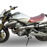 Escape compatível com Derbi Mulhacén 659 2005-2011, Gpe Ann. titanium, Escape legal, homologado, silenciador com db killer removível e tubo de ligação específico 