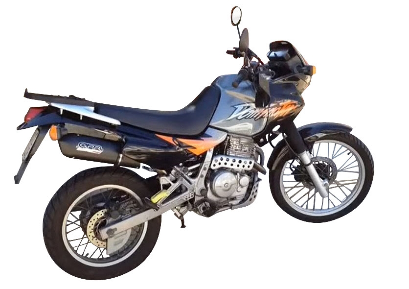 Escape compatível com Honda Dominator Nx 650 1988-2001, Furore Poppy, Escape homologado semi-completo com db killer removível 