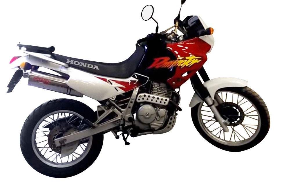 Escape compatível com Honda Dominator Nx 650 1988-2001, Trioval, Escape homologado semi-completo com db killer removível 