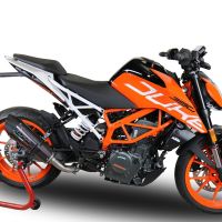 Escape compatível com Ktm Rc 390 2017-2020, GP Evo4 Poppy, Escape legal, homologado, silenciador com db killer removível e tubo de ligação específico 