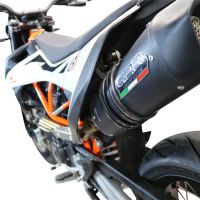 Escape compatível com Ktm Smc 690 R 2021-2024, Furore Nero, Escapamento Racing, silenciador com conexão específica e db killer removível 