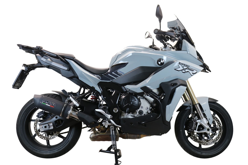 Escape compatível com Bmw S 1000 XR -M 2020-2025, Furore Evo4 Nero, Escape legal, homologado, silenciador com db killer removível e tubo de ligação específico 