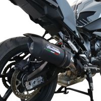 Escape compatível com Bmw S 1000 XR -M 2020-2025, Furore Evo4 Nero, Escape legal, homologado, silenciador com db killer removível e tubo de ligação específico 