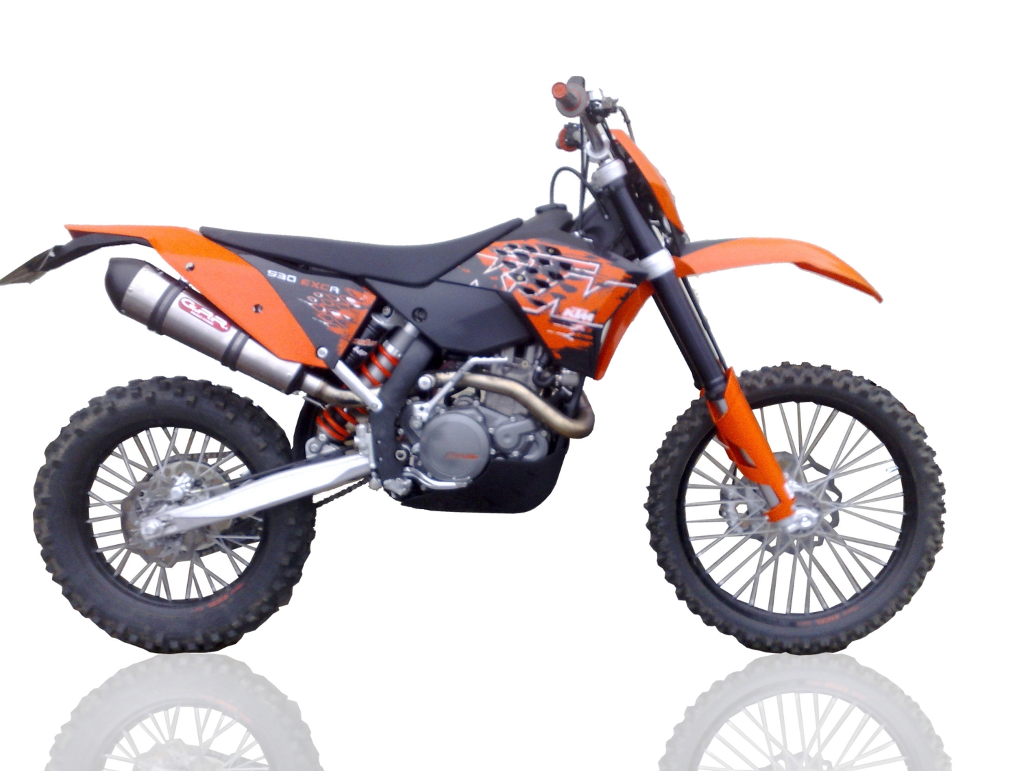 Escape compatível com Ktm XC-F 450 2013-2015, Gpe Ann. titanium, Escape legal, homologado, silenciador com db killer removível e tubo de ligação específico 